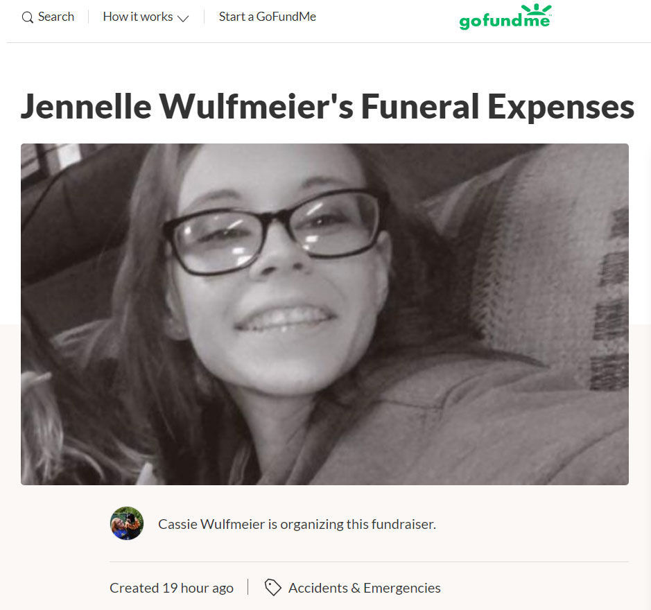 GoFundMe for Jennelle Wulfmeier